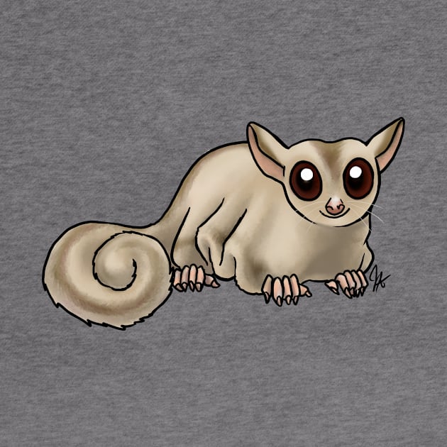 Mammal - Sugar Glider - Creamrino by Jen's Dogs Custom Gifts and Designs